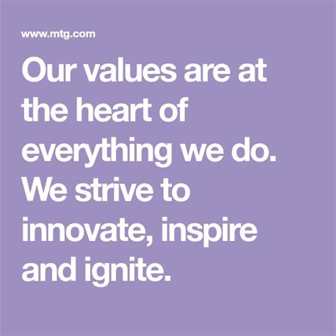 i l st l a inspire. innovate. ignite. of everything we do and 